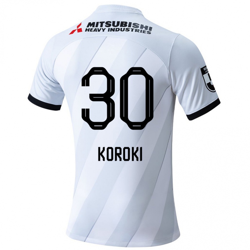 Niño Fútbol Camiseta Shinzo Koroki #30 Gris Blanco 2ª Equipación 2024/25 México