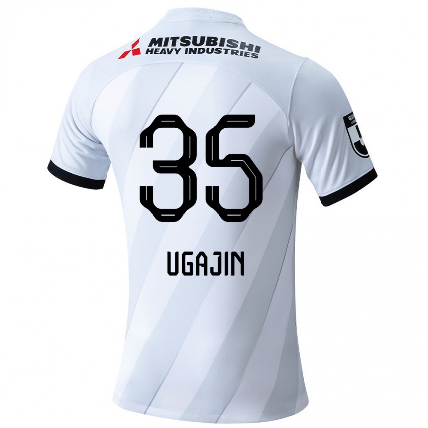 Niño Fútbol Camiseta Tomoya Ugajin #35 Gris Blanco 2ª Equipación 2024/25 México