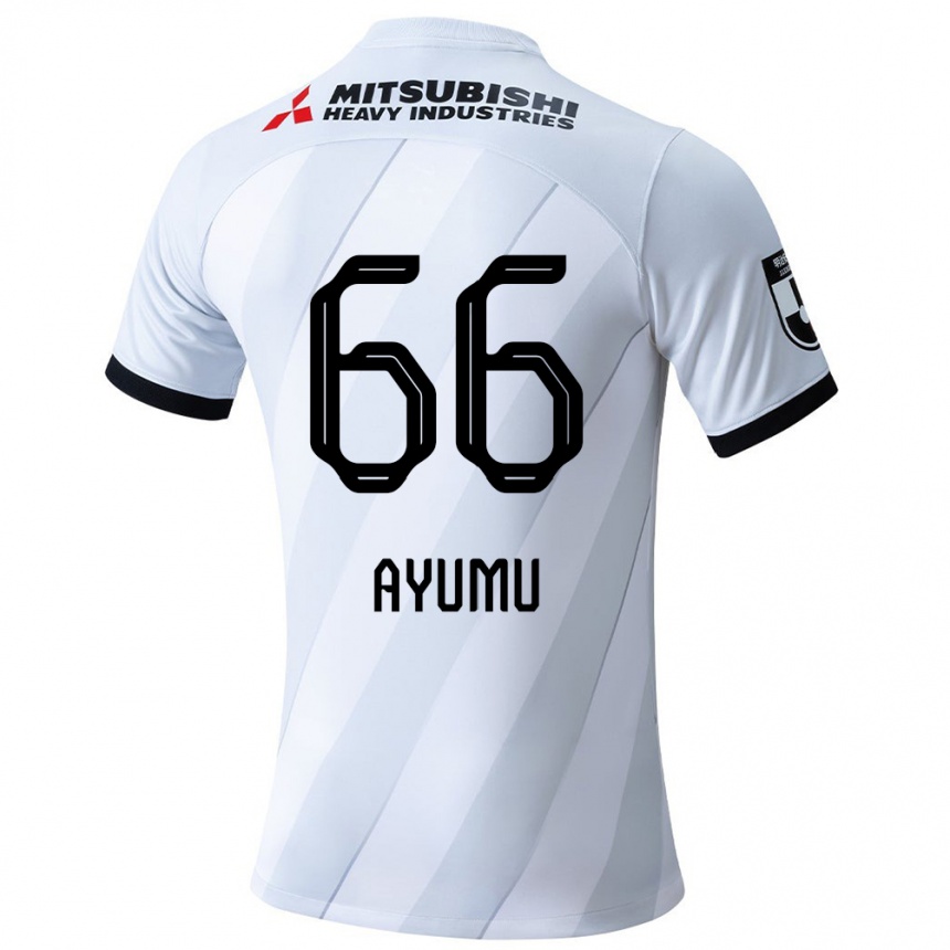 Niño Fútbol Camiseta Ayumu Ohata #66 Gris Blanco 2ª Equipación 2024/25 México