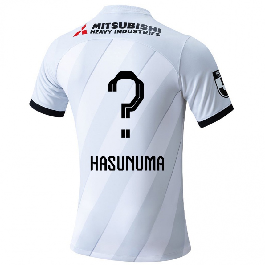 Niño Fútbol Camiseta Shunsuke Hasunuma #0 Gris Blanco 2ª Equipación 2024/25 México