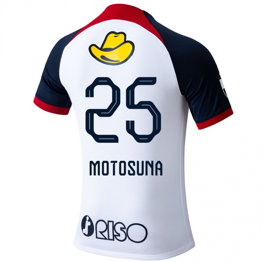 Niño Fútbol Camiseta Anthony Motosuna #25 Blanco Azul Rojo 2ª Equipación 2024/25 México