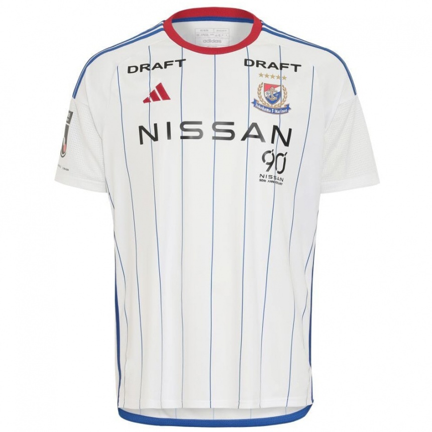 Niño Fútbol Camiseta Katsuya Nagato #2 Blanco Azul Rojo 2ª Equipación 2024/25 México