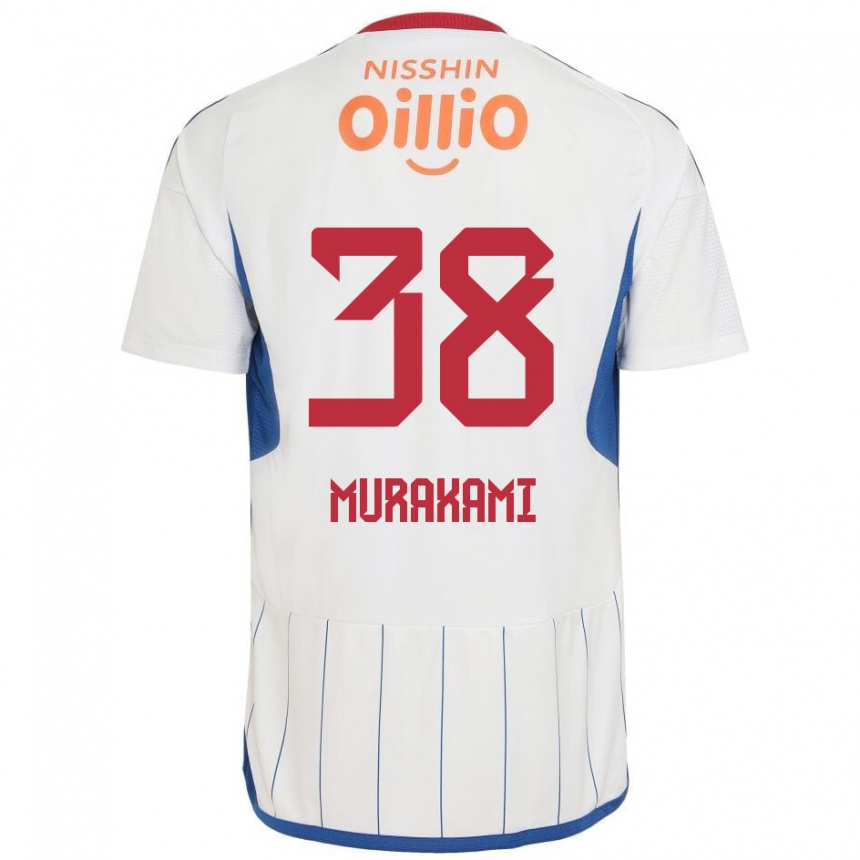 Niño Fútbol Camiseta Yuhi Murakami #38 Blanco Azul Rojo 2ª Equipación 2024/25 México