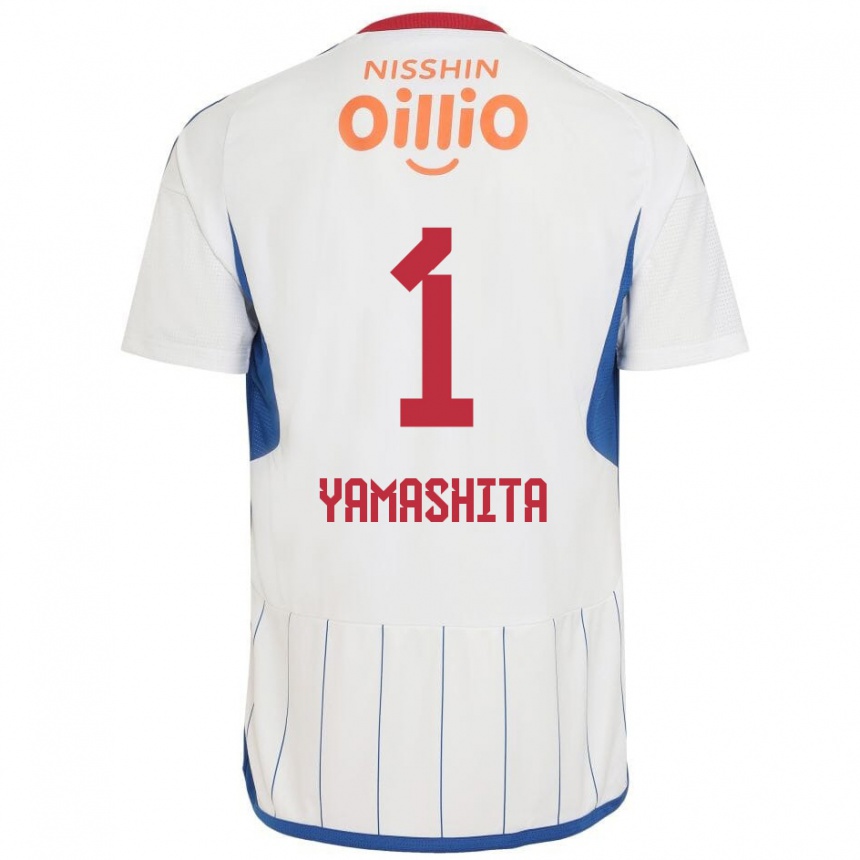 Niño Fútbol Camiseta Shoma Yamashita #1 Blanco Azul Rojo 2ª Equipación 2024/25 México