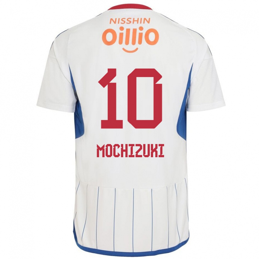 Niño Fútbol Camiseta Kohei Mochizuki #10 Blanco Azul Rojo 2ª Equipación 2024/25 México