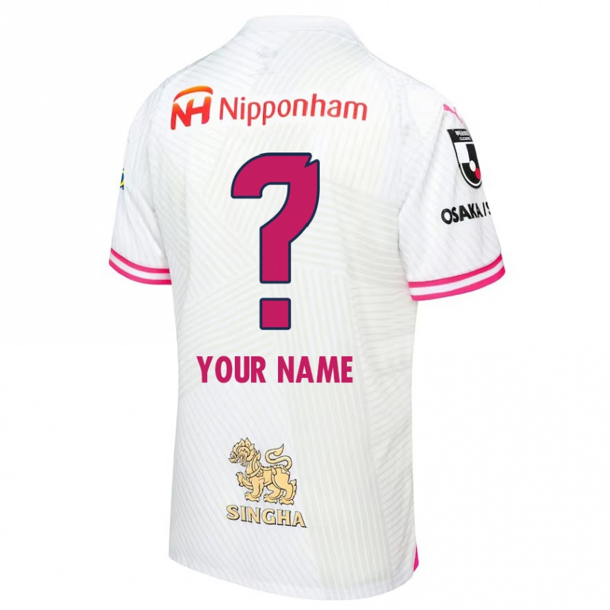 Niño Fútbol Camiseta Su Nombre #0 Blanco Rosa 2ª Equipación 2024/25 México