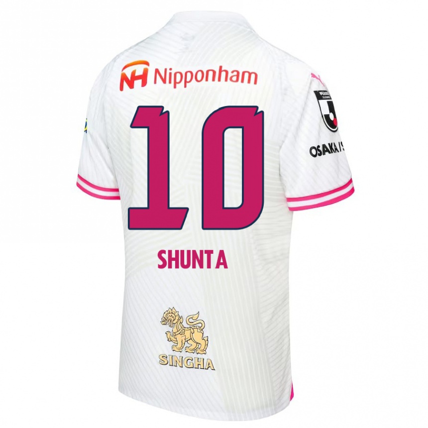 Niño Fútbol Camiseta Shunta Tanaka #10 Blanco Rosa 2ª Equipación 2024/25 México