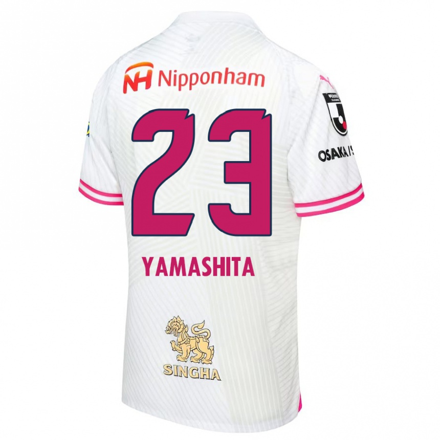 Niño Fútbol Camiseta Tatsuya Yamashita #23 Blanco Rosa 2ª Equipación 2024/25 México