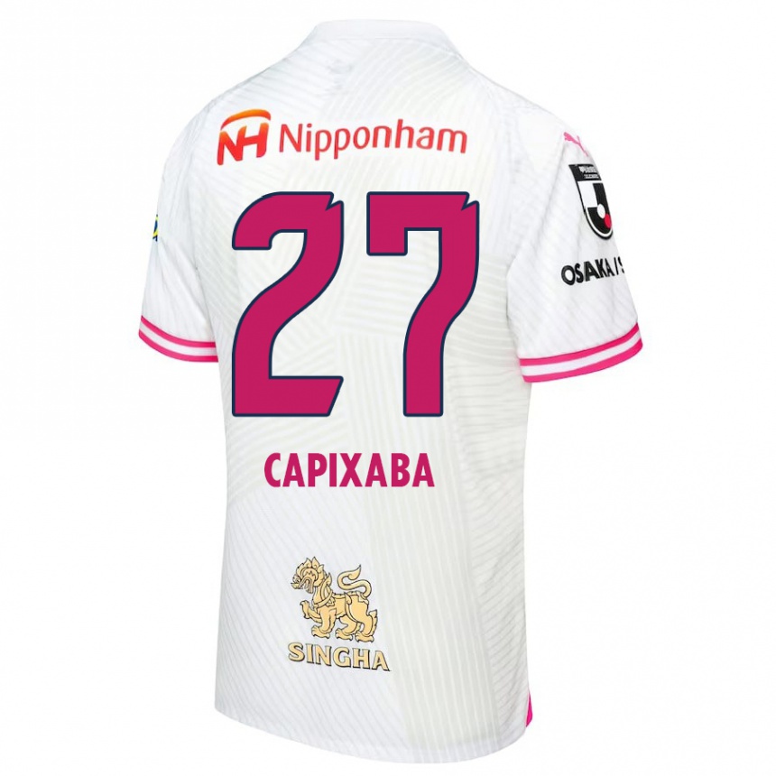 Niño Fútbol Camiseta Capixaba #27 Blanco Rosa 2ª Equipación 2024/25 México