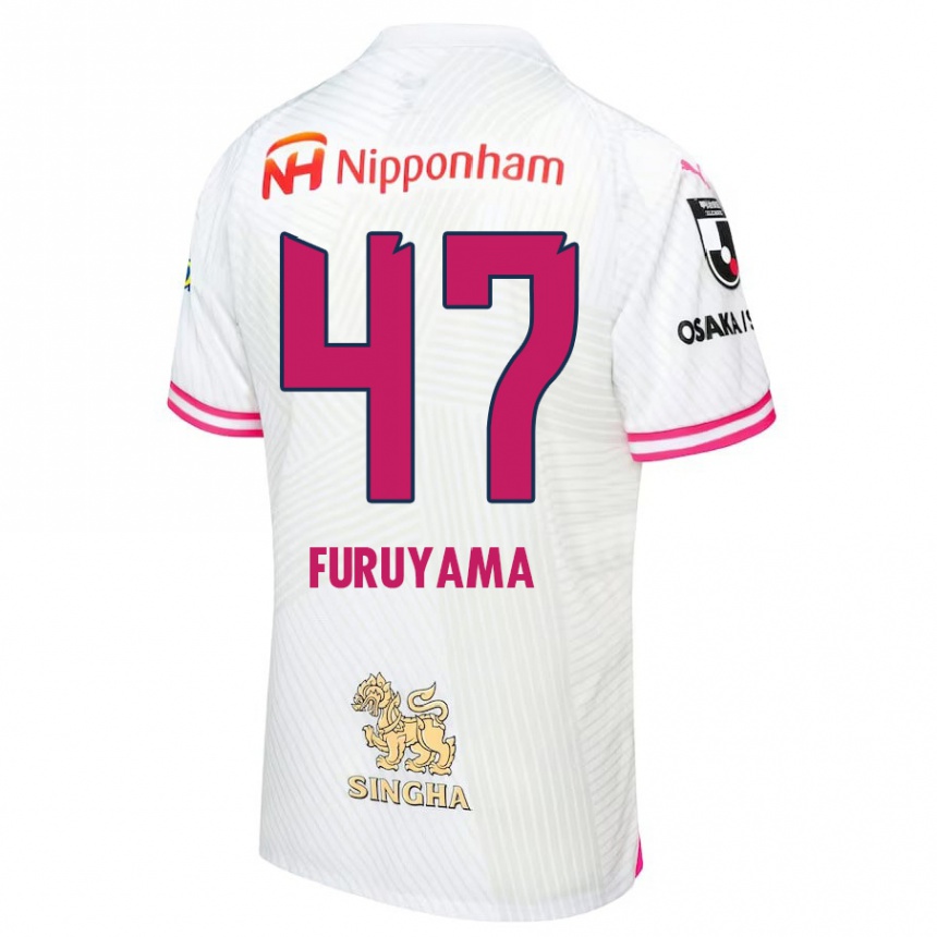 Niño Fútbol Camiseta Kengo Furuyama #47 Blanco Rosa 2ª Equipación 2024/25 México