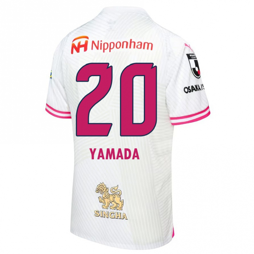 Niño Fútbol Camiseta Kotaro Yamada #20 Blanco Rosa 2ª Equipación 2024/25 México