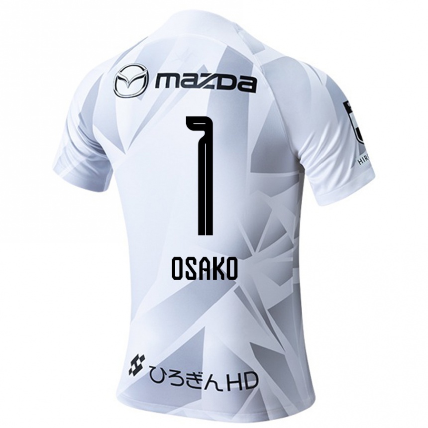 Niño Fútbol Camiseta Keisuke Osako #1 Blanco Gris Negro 2ª Equipación 2024/25 México