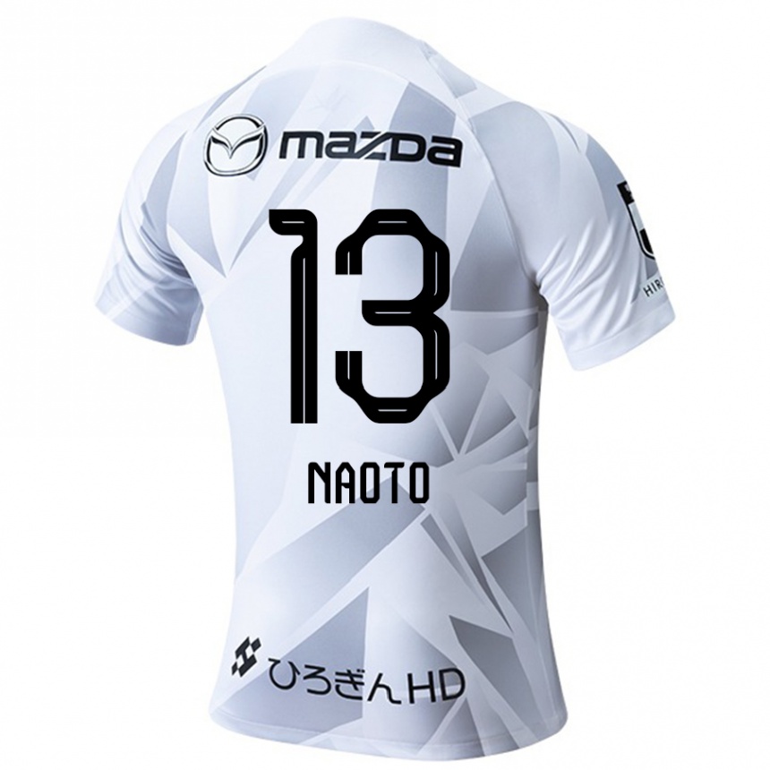 Niño Fútbol Camiseta Naoto Arai #13 Blanco Gris Negro 2ª Equipación 2024/25 México