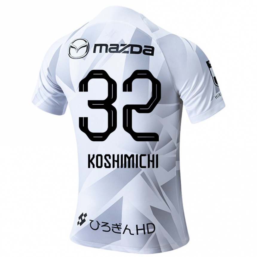 Niño Fútbol Camiseta Sota Koshimichi #32 Blanco Gris Negro 2ª Equipación 2024/25 México