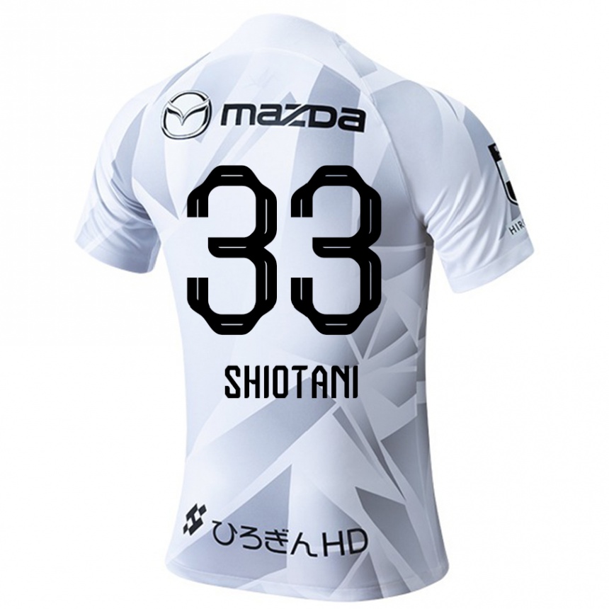 Niño Fútbol Camiseta Tsukasa Shiotani #33 Blanco Gris Negro 2ª Equipación 2024/25 México