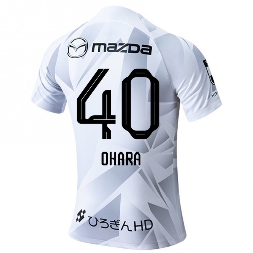 Niño Fútbol Camiseta Motoki Ohara #40 Blanco Gris Negro 2ª Equipación 2024/25 México