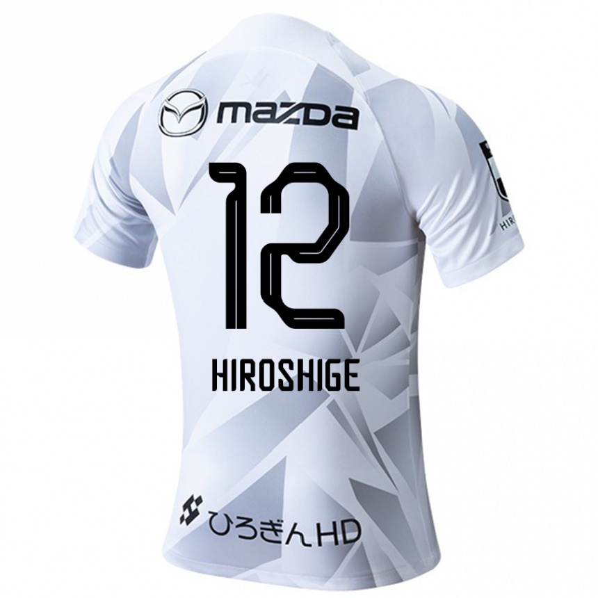 Niño Fútbol Camiseta Soma Hiroshige #12 Blanco Gris Negro 2ª Equipación 2024/25 México