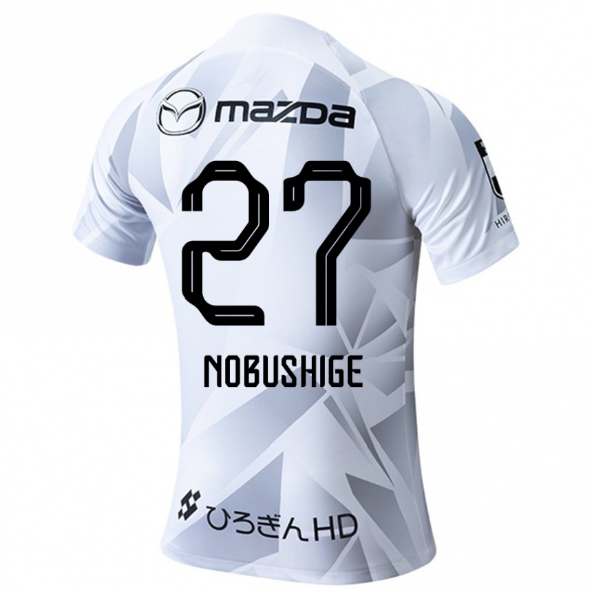 Niño Fútbol Camiseta Ryojiro Nobushige #27 Blanco Gris Negro 2ª Equipación 2024/25 México