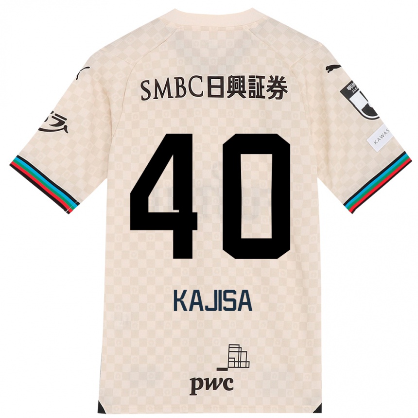 Niño Fútbol Camiseta Umi Kajisa #40 Blanco Gris 2ª Equipación 2024/25 México