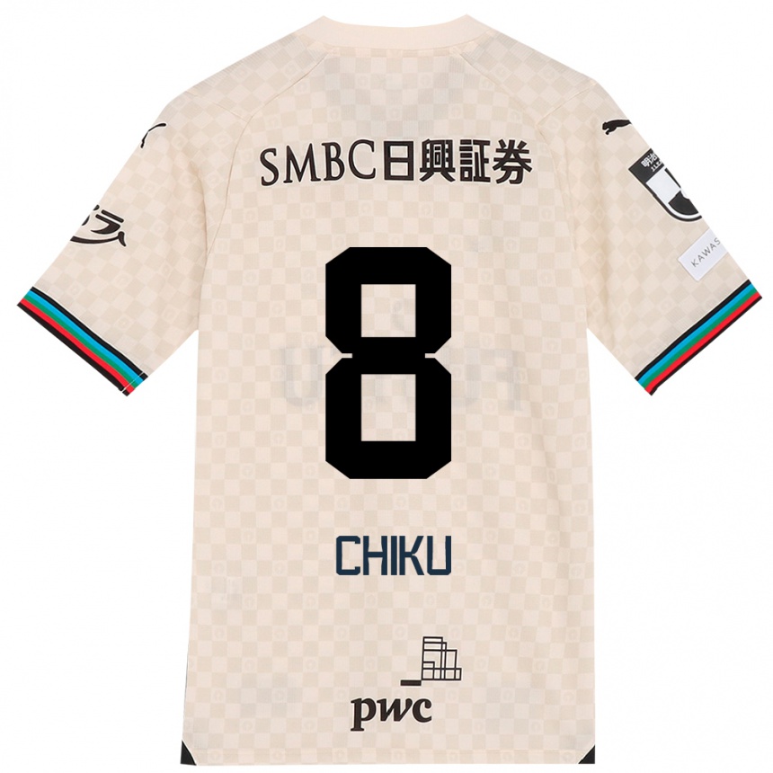 Niño Fútbol Camiseta Haruki Chiku #8 Blanco Gris 2ª Equipación 2024/25 México