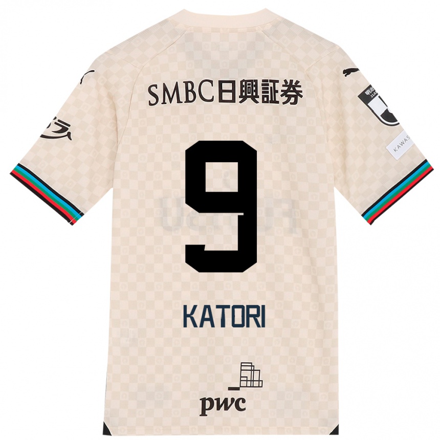 Niño Fútbol Camiseta Takeshi Katori #9 Blanco Gris 2ª Equipación 2024/25 México