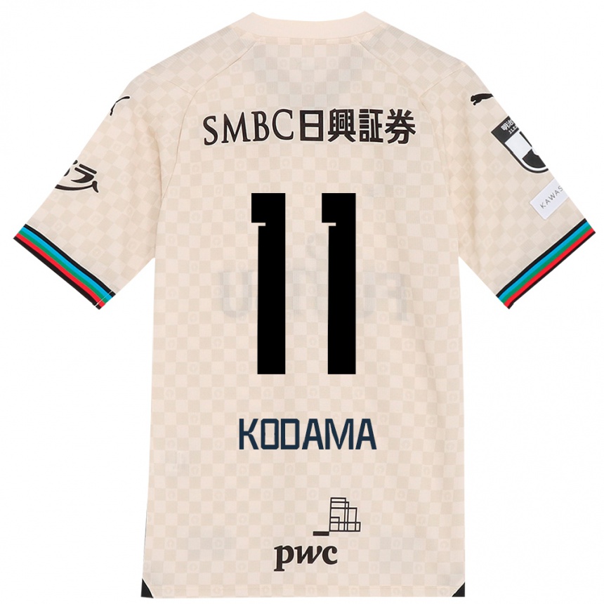 Niño Fútbol Camiseta Shotaro Kodama #11 Blanco Gris 2ª Equipación 2024/25 México