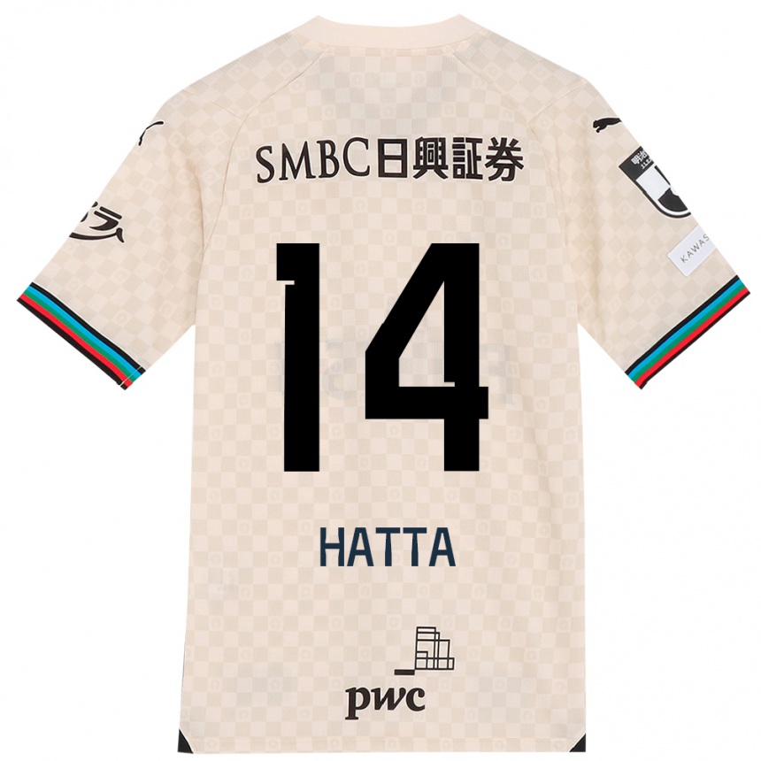 Niño Fútbol Camiseta Shuto Hatta #14 Blanco Gris 2ª Equipación 2024/25 México