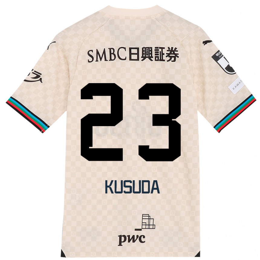 Niño Fútbol Camiseta Haruki Kusuda #23 Blanco Gris 2ª Equipación 2024/25 México