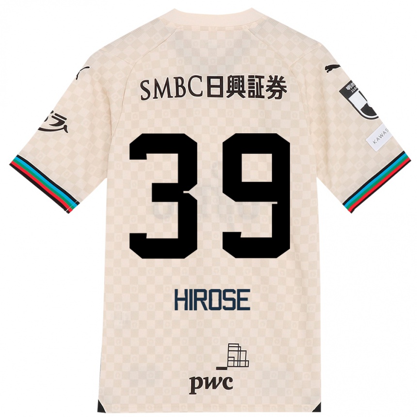 Niño Fútbol Camiseta Neo Hirose #39 Blanco Gris 2ª Equipación 2024/25 México