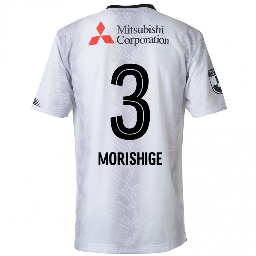 Niño Fútbol Camiseta Masato Morishige #3 Blanco Negro 2ª Equipación 2024/25 México