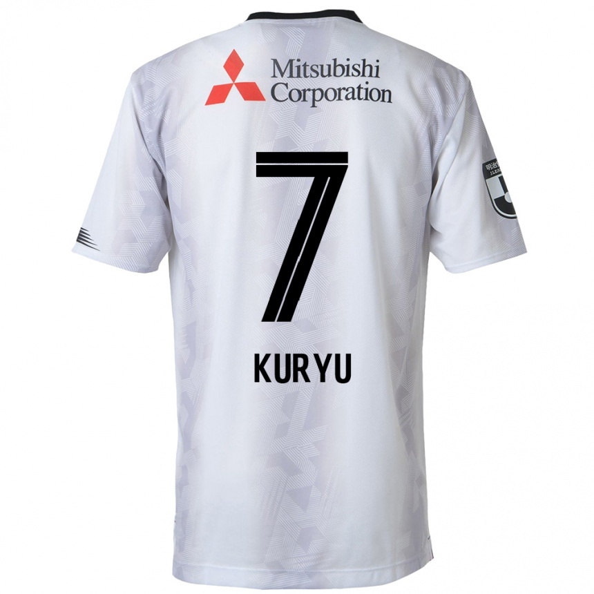 Niño Fútbol Camiseta Kuryu Matsuki #7 Blanco Negro 2ª Equipación 2024/25 México