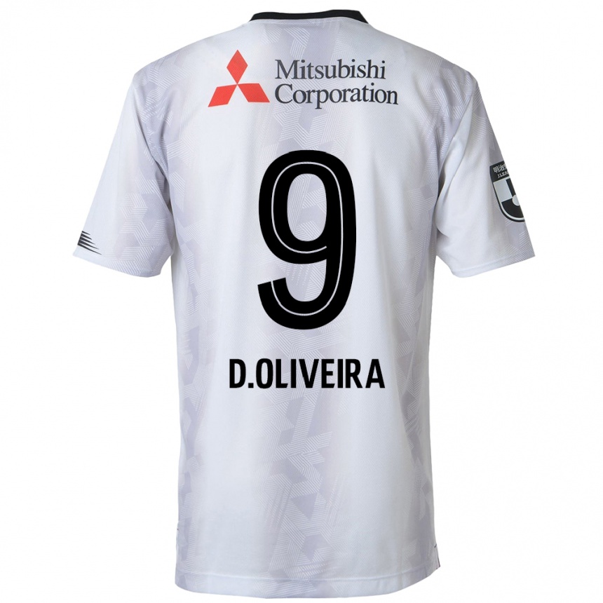 Niño Fútbol Camiseta Diego Oliveira #9 Blanco Negro 2ª Equipación 2024/25 México