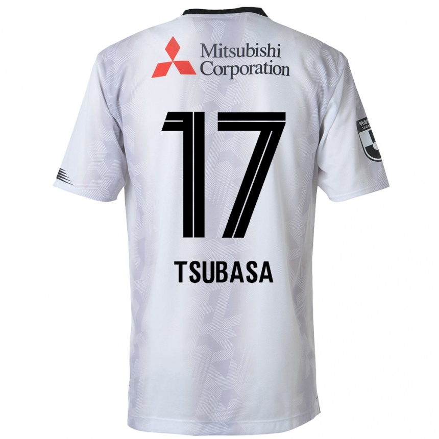 Niño Fútbol Camiseta Tsubasa Terayama #17 Blanco Negro 2ª Equipación 2024/25 México