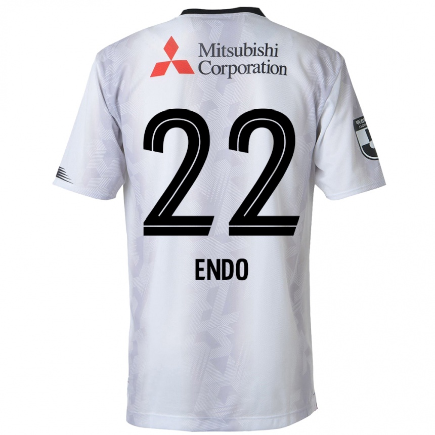 Niño Fútbol Camiseta Keita Endo #22 Blanco Negro 2ª Equipación 2024/25 México