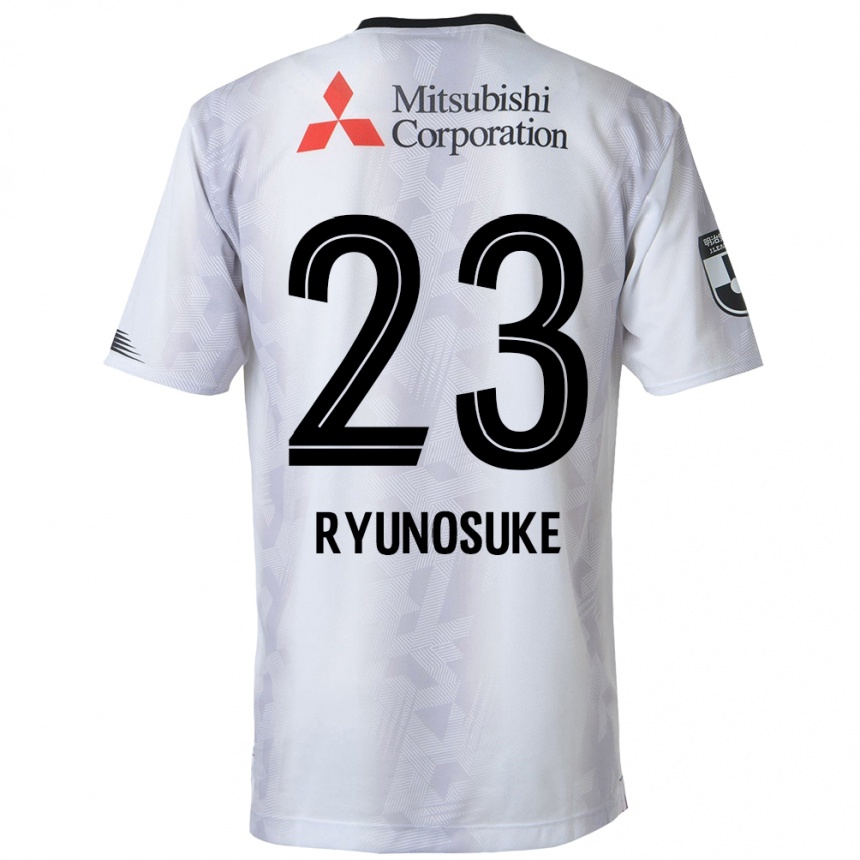 Niño Fútbol Camiseta Ryunosuke Sato #23 Blanco Negro 2ª Equipación 2024/25 México