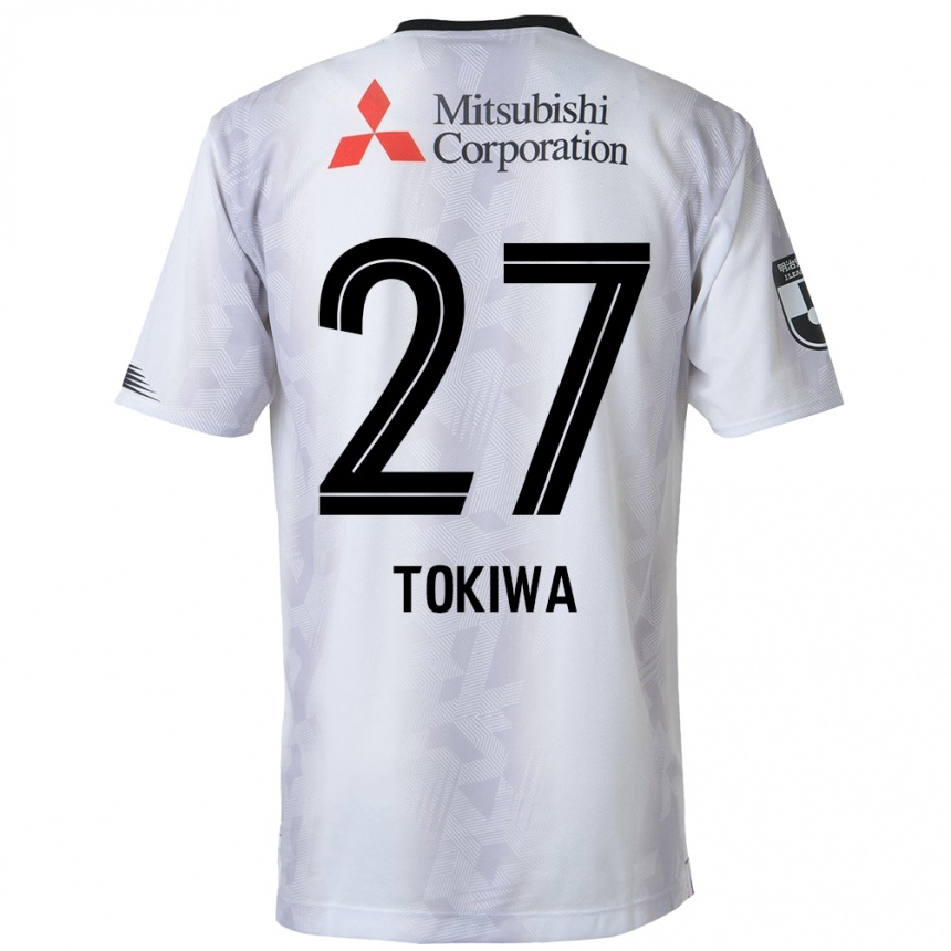 Niño Fútbol Camiseta Kyota Tokiwa #27 Blanco Negro 2ª Equipación 2024/25 México