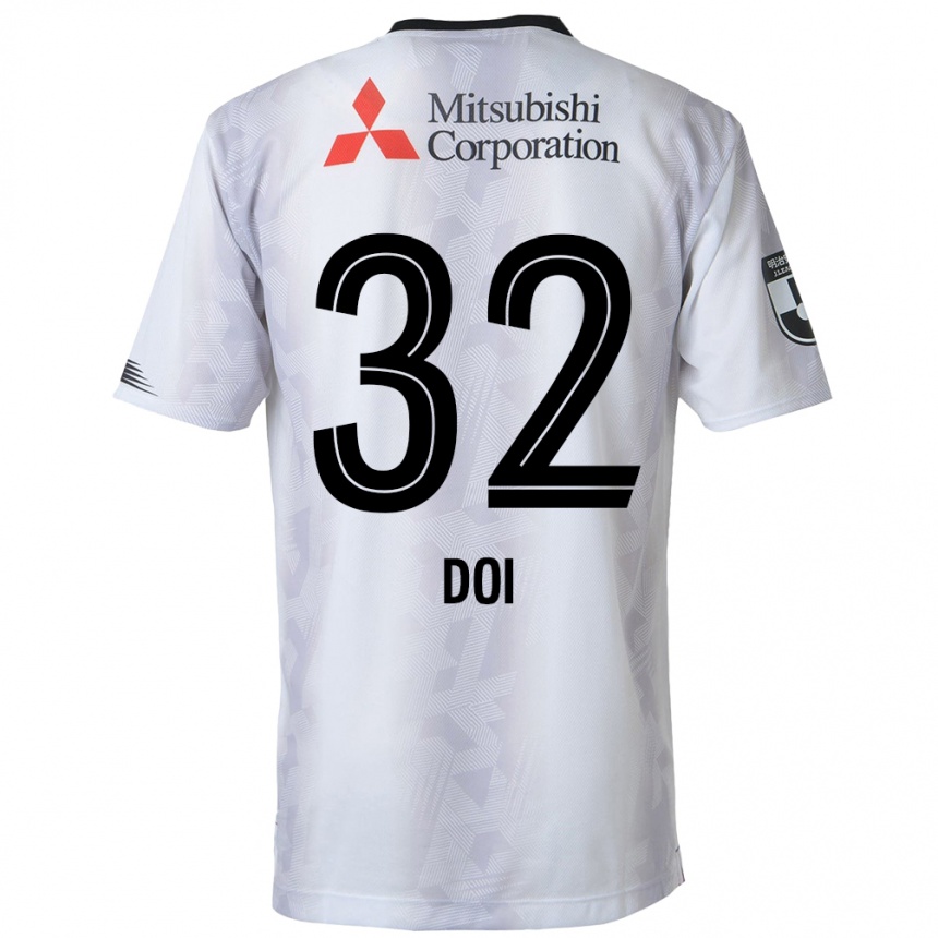 Niño Fútbol Camiseta Kanta Doi #32 Blanco Negro 2ª Equipación 2024/25 México