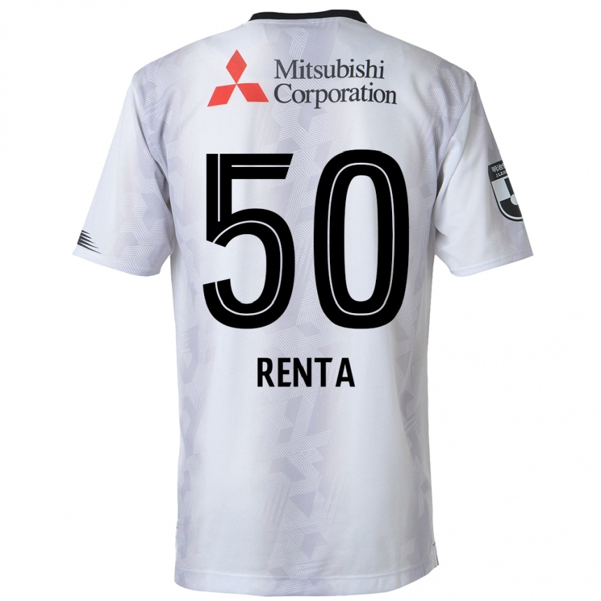 Niño Fútbol Camiseta Renta Higashi #50 Blanco Negro 2ª Equipación 2024/25 México