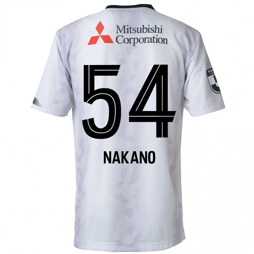 Niño Fútbol Camiseta Yui Nakano #54 Blanco Negro 2ª Equipación 2024/25 México