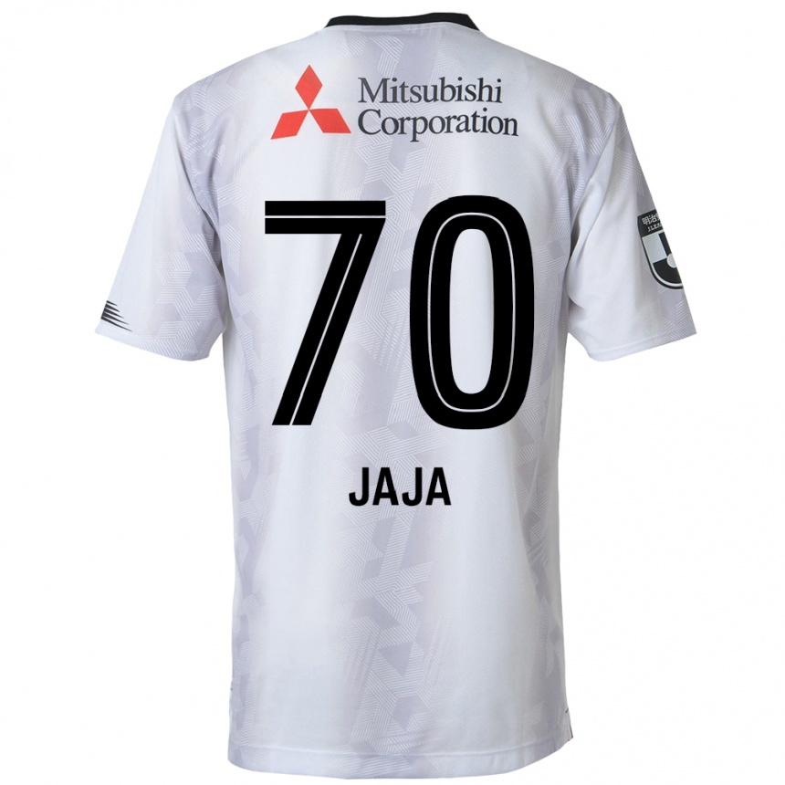 Niño Fútbol Camiseta Jája Silva #70 Blanco Negro 2ª Equipación 2024/25 México