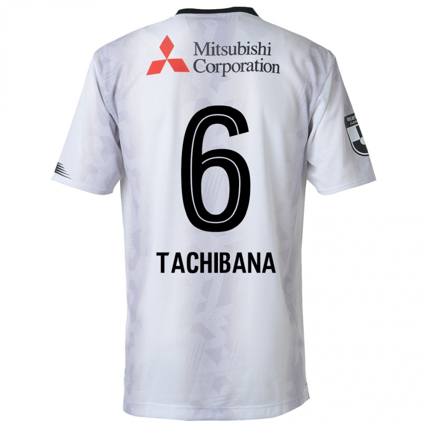 Niño Fútbol Camiseta Keigo Tachibana #6 Blanco Negro 2ª Equipación 2024/25 México