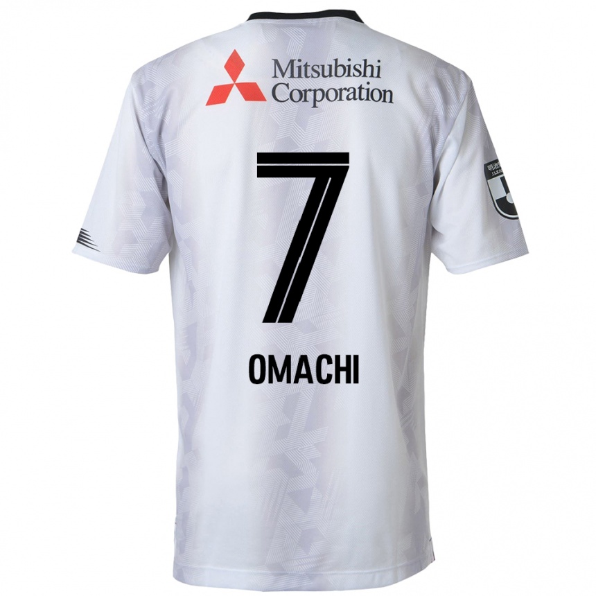 Niño Fútbol Camiseta Hyugo Omachi #7 Blanco Negro 2ª Equipación 2024/25 México