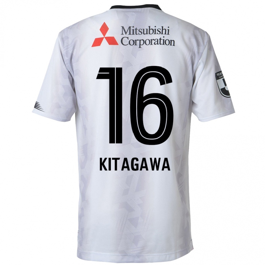 Niño Fútbol Camiseta Rento Kitagawa #16 Blanco Negro 2ª Equipación 2024/25 México