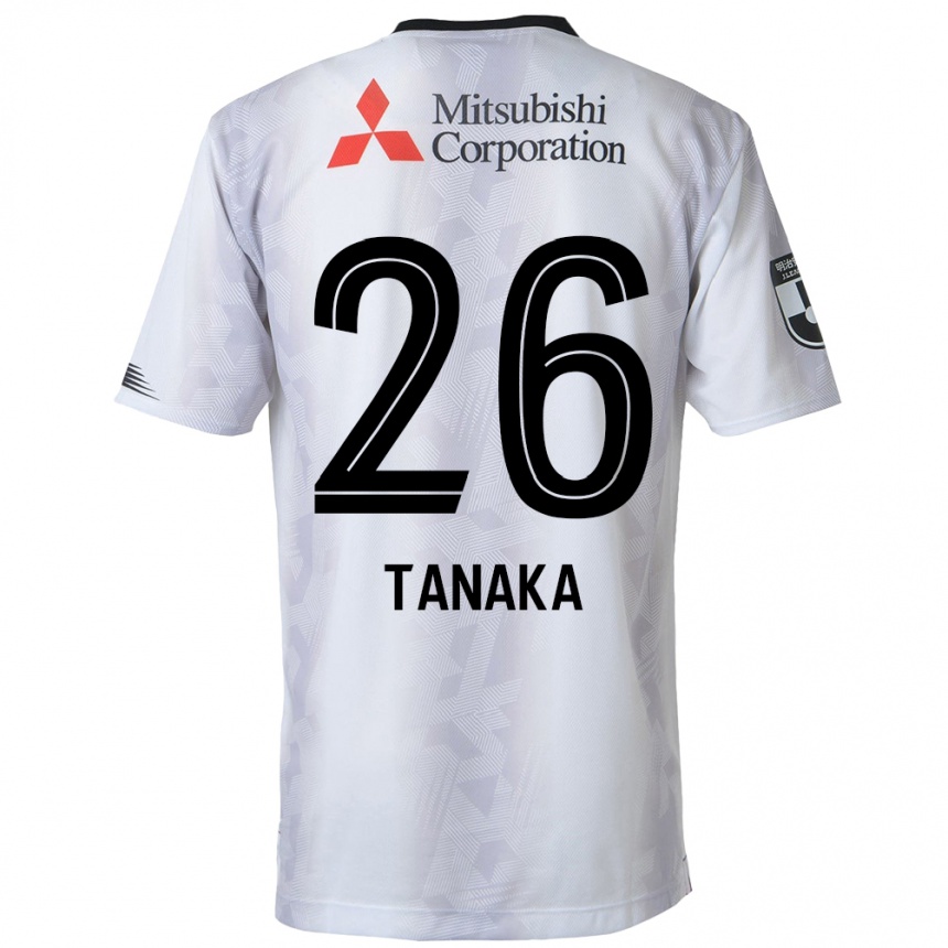 Niño Fútbol Camiseta Haruto Tanaka #26 Blanco Negro 2ª Equipación 2024/25 México