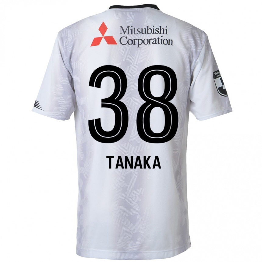 Niño Fútbol Camiseta Kio Tanaka #38 Blanco Negro 2ª Equipación 2024/25 México