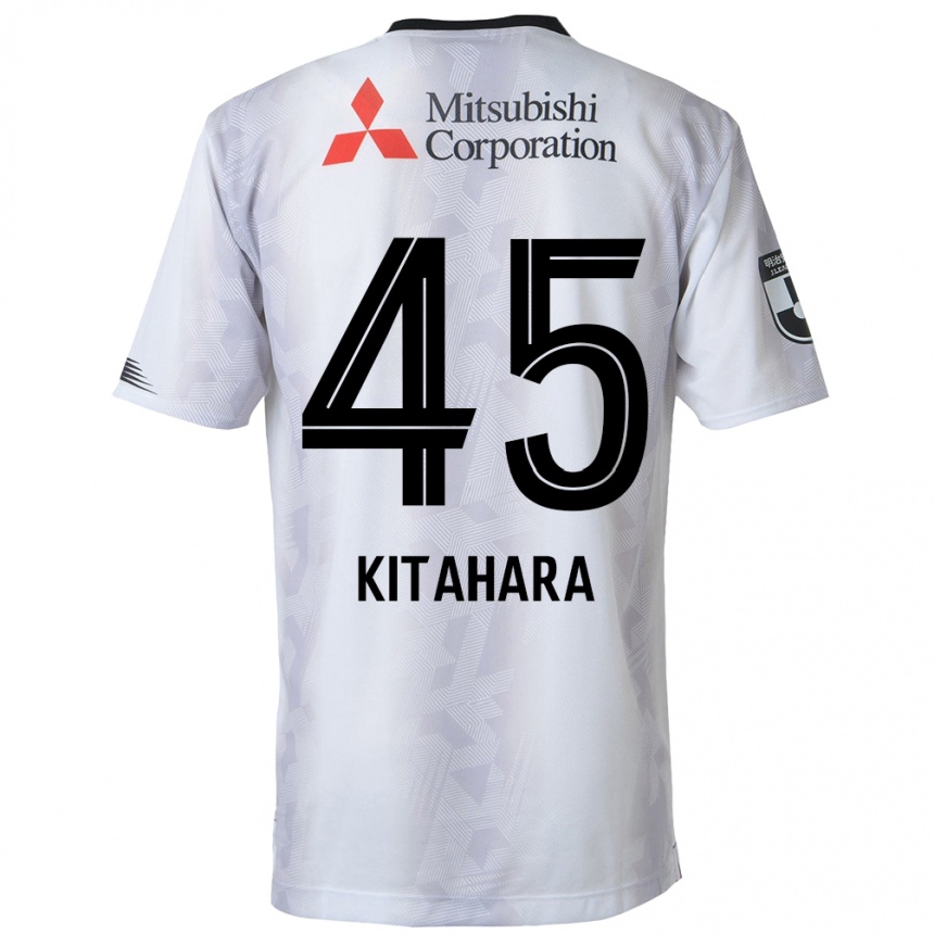 Niño Fútbol Camiseta Maki Kitahara #45 Blanco Negro 2ª Equipación 2024/25 México