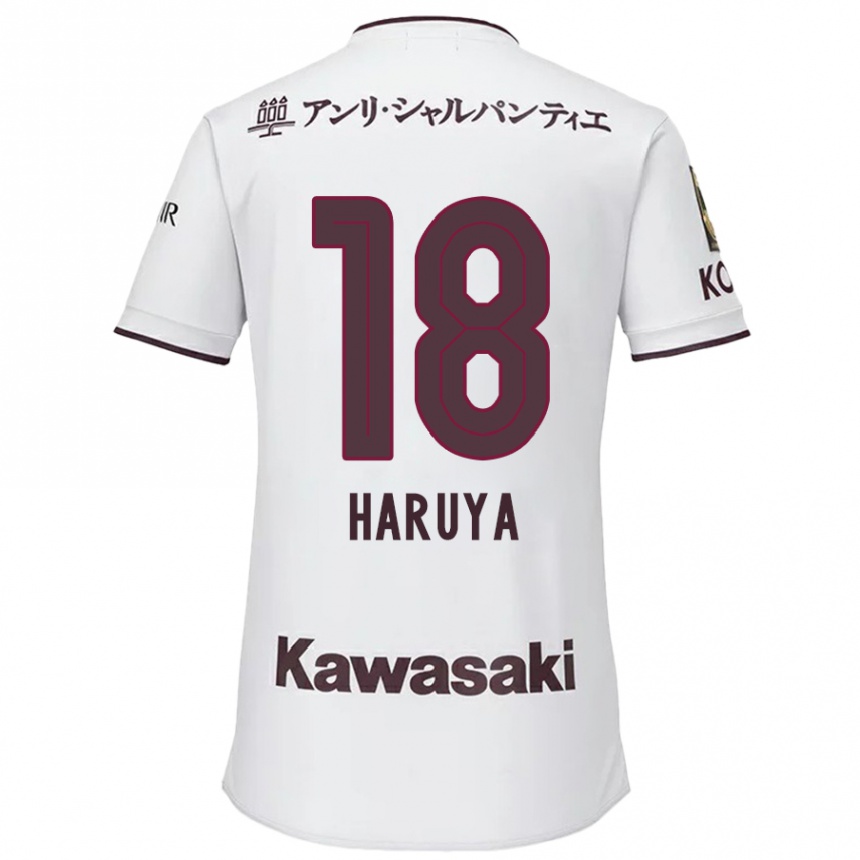 Niño Fútbol Camiseta Haruya Ide #18 Blanco Rojo 2ª Equipación 2024/25 México