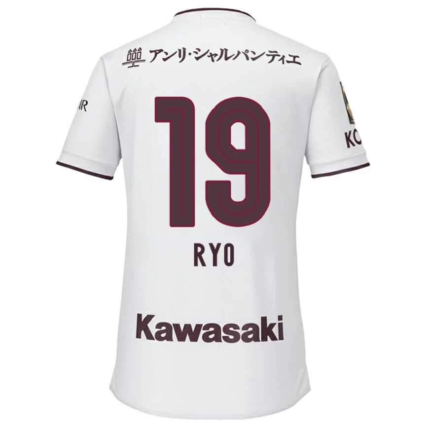 Niño Fútbol Camiseta Ryo Hatsuse #19 Blanco Rojo 2ª Equipación 2024/25 México