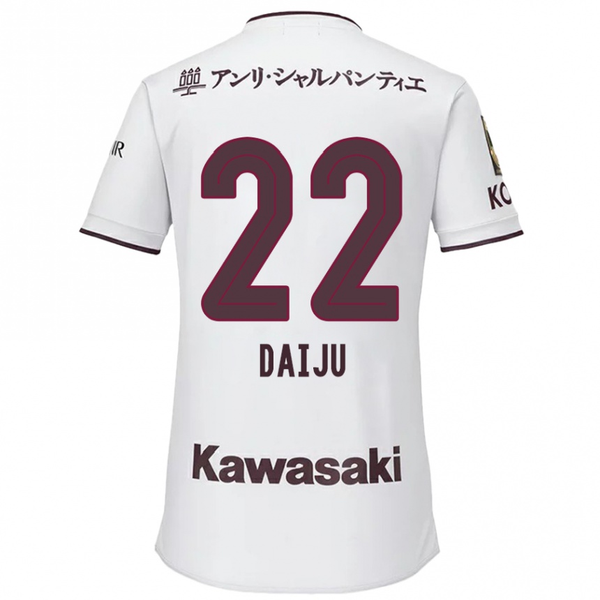 Niño Fútbol Camiseta Daiju Sasaki #22 Blanco Rojo 2ª Equipación 2024/25 México