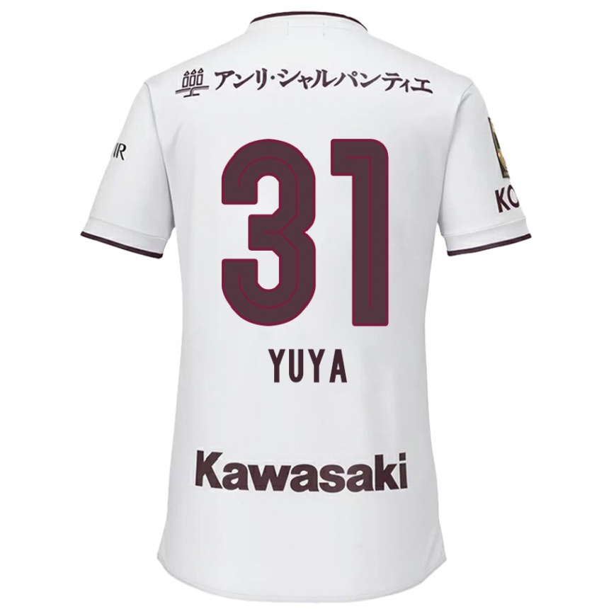 Niño Fútbol Camiseta Yuya Nakasaka #31 Blanco Rojo 2ª Equipación 2024/25 México